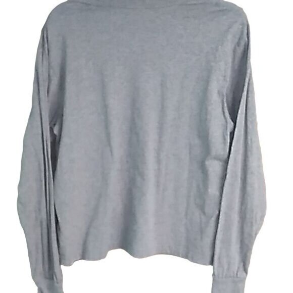 Nike Sportswear Patchwork Logo Gray Long Sleeve Crewneck T-shirt - Picture 5 of 6